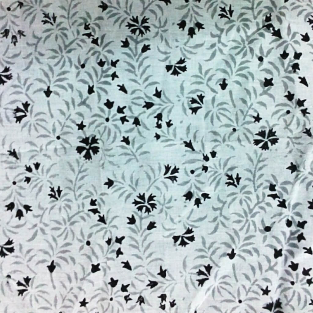 Hand block printed organic cotton fabric yardage from Myyra Jaipur