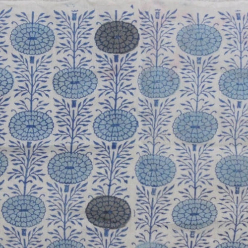 Hand block printed organic cotton fabric yardage from Myyra Jaipur