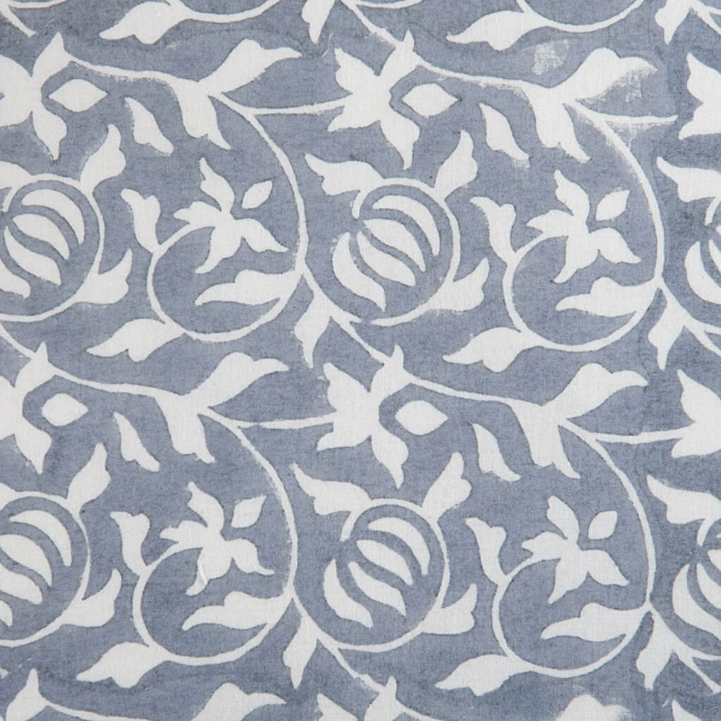 Hand block printed organic cotton fabric yardage from Myyra Jaipur
