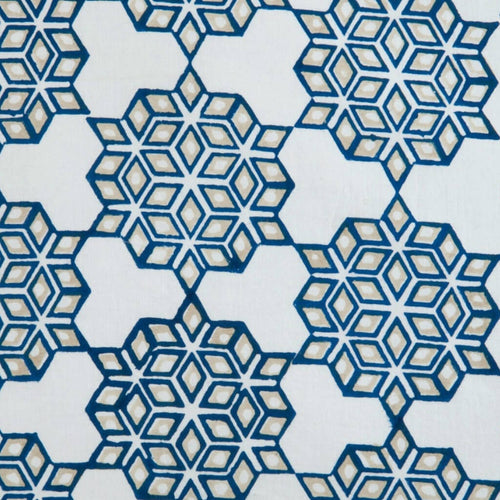 Hand block printed organic cotton fabric yardage from Myyra Jaipur
