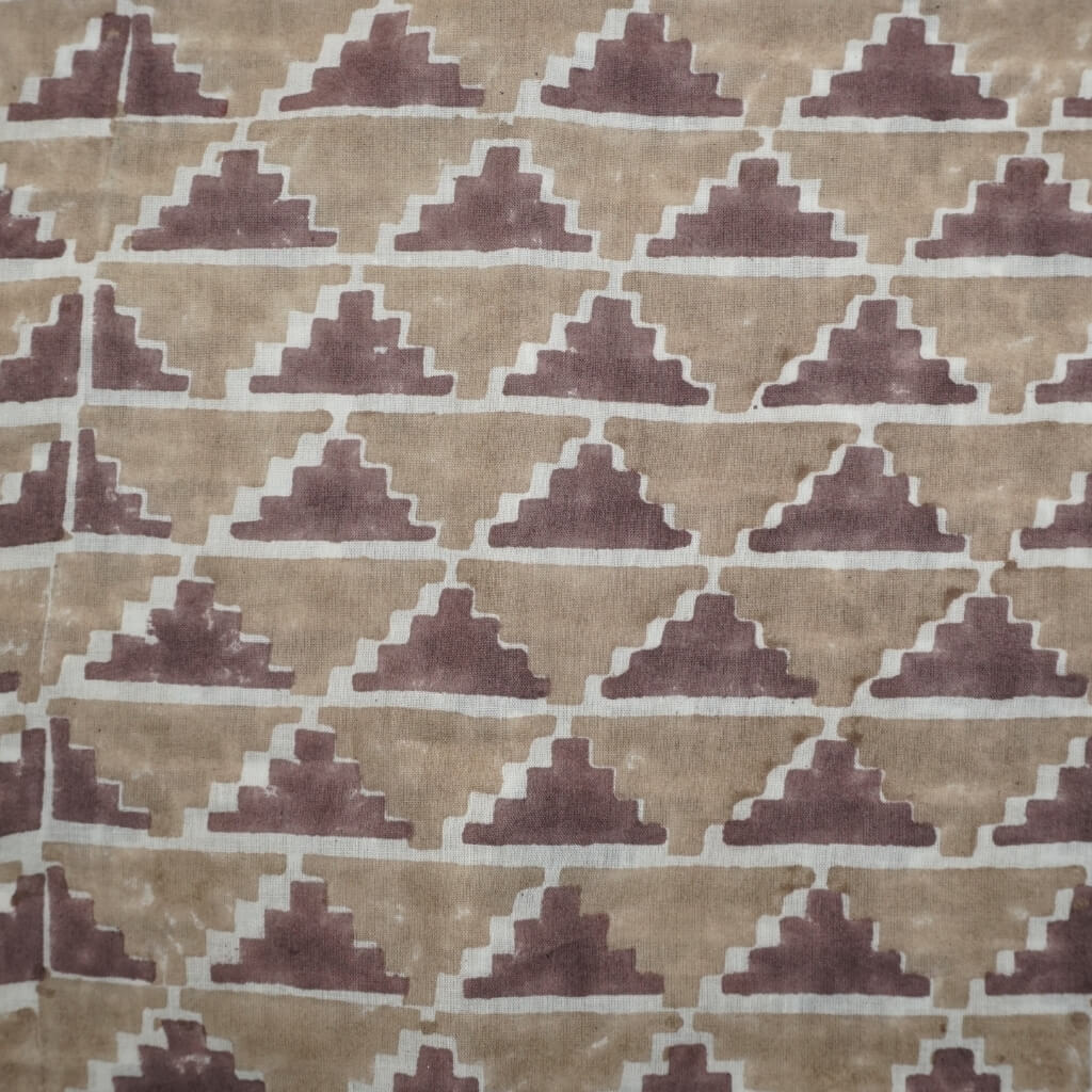 Hand block printed organic cotton fabric yardage from Myyra Jaipur