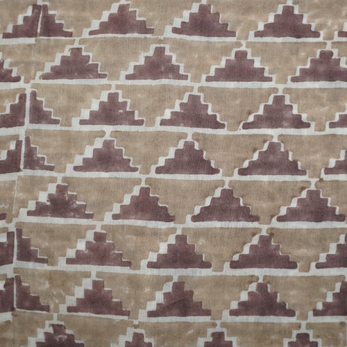 Hand block printed organic cotton fabric yardage from Myyra Jaipur