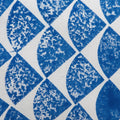 Hand block printed organic cotton fabric in styled flat lay | Myyra Jaipur