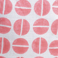Folded hand block printed organic cotton yardage showing pattern repeat | Myyra Jaipur