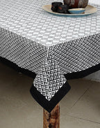 Hand block printed organic cotton table cover | Myyra Jaipur