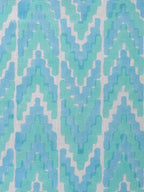 Ikat Bed Cover Hand Block Printed Cotton