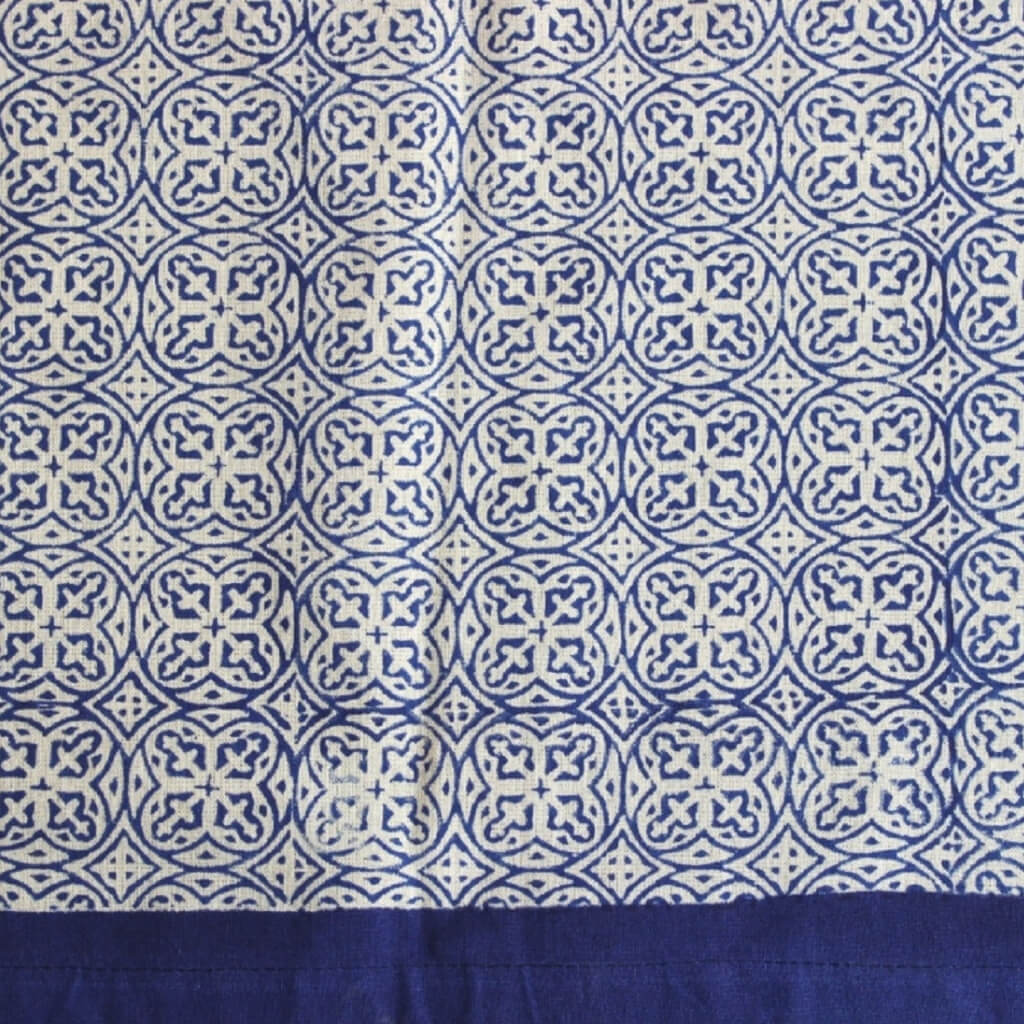 Hand block printed organic cotton fabric yardage from Myyra Jaipur