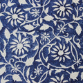 Folded hand block printed organic cotton yardage showing pattern repeat | Myyra Jaipur