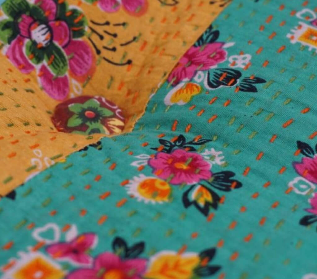 Floor cushion styled view from Myyra Jaipur