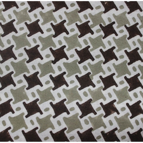 Hand block printed organic cotton fabric yardage from Myyra Jaipur