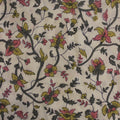 Folded hand block printed organic cotton yardage showing pattern repeat | Myyra Jaipur