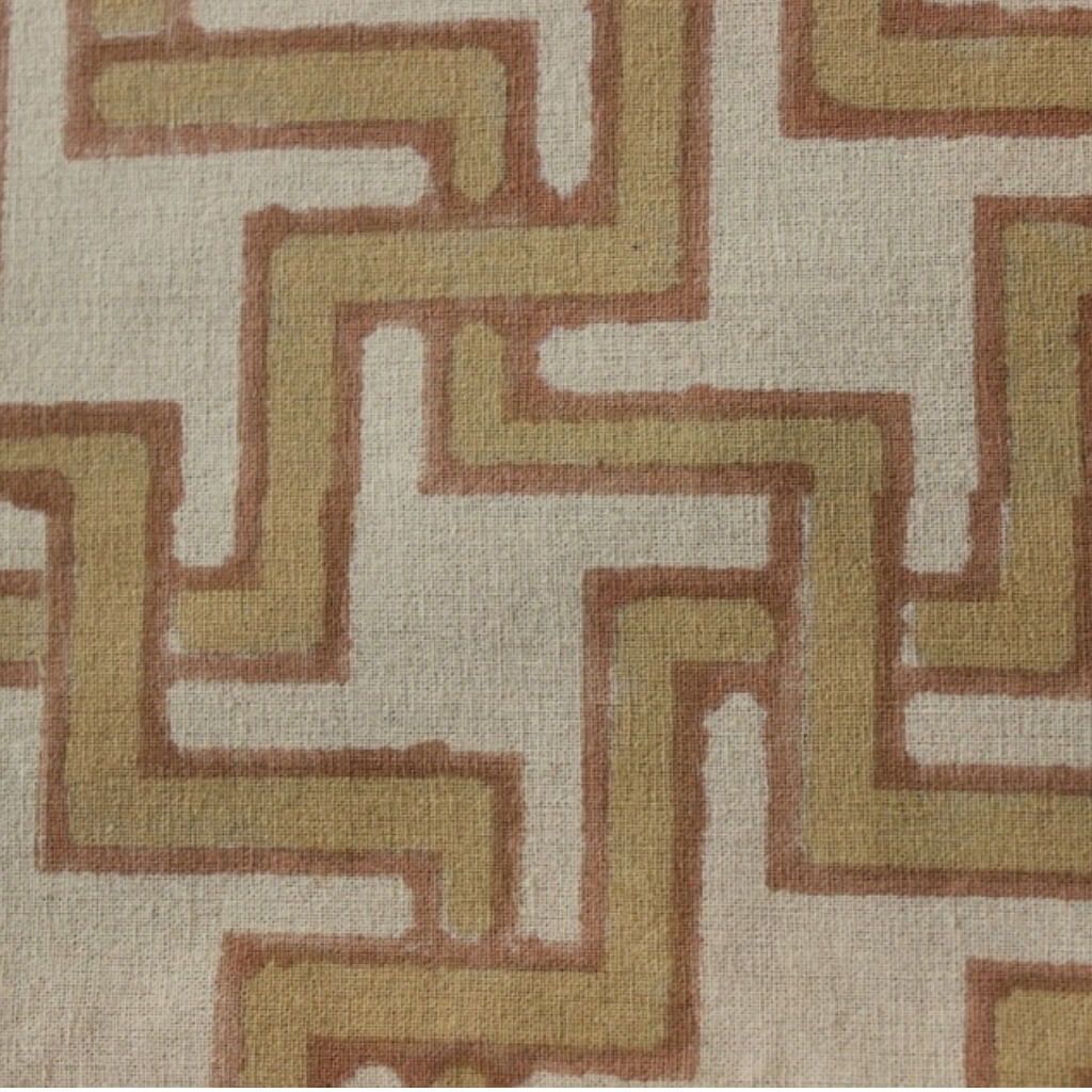 Hand block printed organic cotton fabric yardage from Myyra Jaipur