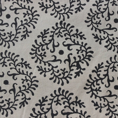 Hand block printed organic cotton fabric yardage from Myyra Jaipur