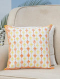 Hand block printed organic cotton cushion cover | Myyra Jaipur