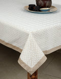 Hand block printed organic cotton table cover | Myyra Jaipur