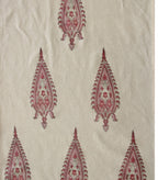 Table runner folded showing pattern repeat of hand block print | Myyra Jaipur