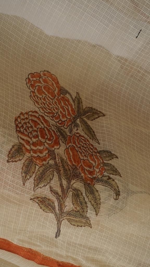 Saree Hand Block Printed Cotton
