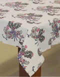 Hand block printed organic cotton table cover | Myyra Jaipur