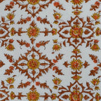Hand block printed organic cotton fabric yardage from Myyra Jaipur
