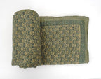 Hand block printed organic cotton quilt from Jaipur | Myyra