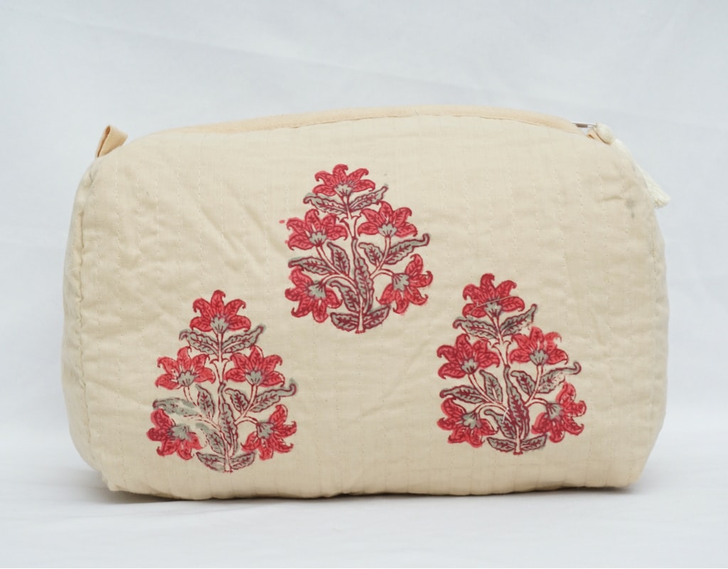 Pouch Hand Block Printed Cotton 06