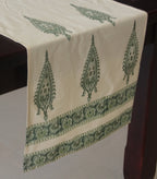 Hand block printed organic cotton table runner | Myyra Jaipur
