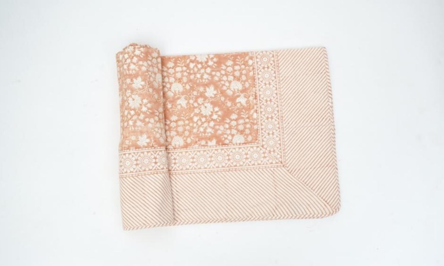 Dohar (lightweight cotton quilt) styled view from Myyra Jaipur