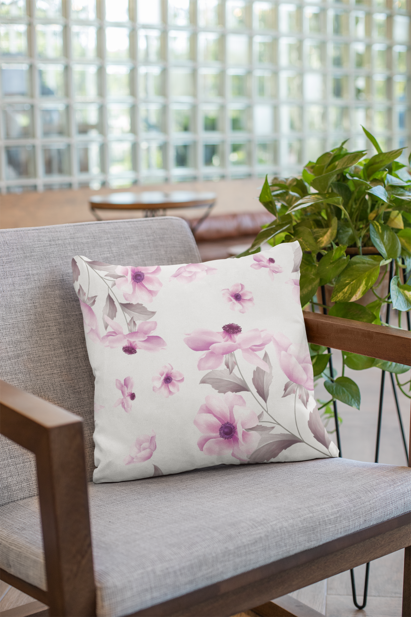 Lifestyle view of digital printed cushion cover #20 | Myyra Jaipur