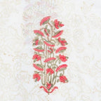 Hand block printed organic cotton fabric yardage from Myyra Jaipur