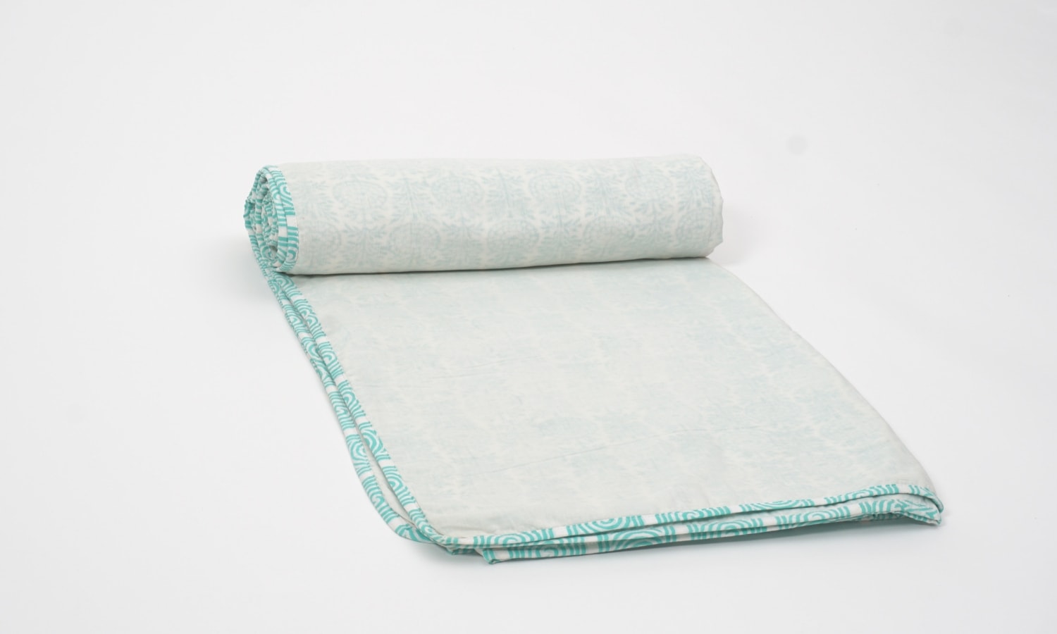 Hand block printed organic cotton dohar (lightweight cotton quilt) | Myyra Jaipur