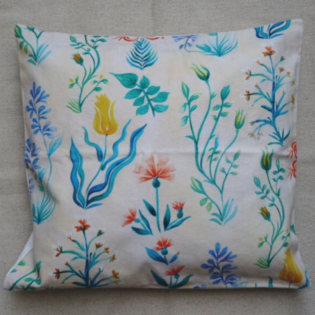Close-up of digital print on cushion cover #09 | Myyra Jaipur