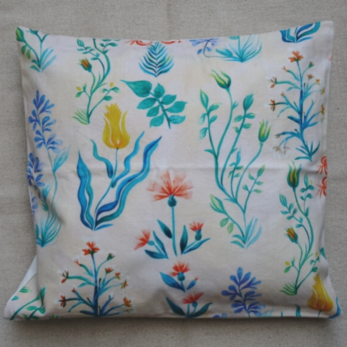 Close-up of digital print on cushion cover #09 | Myyra Jaipur