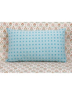 Hand block printed organic cotton pillow cover | Myyra Jaipur