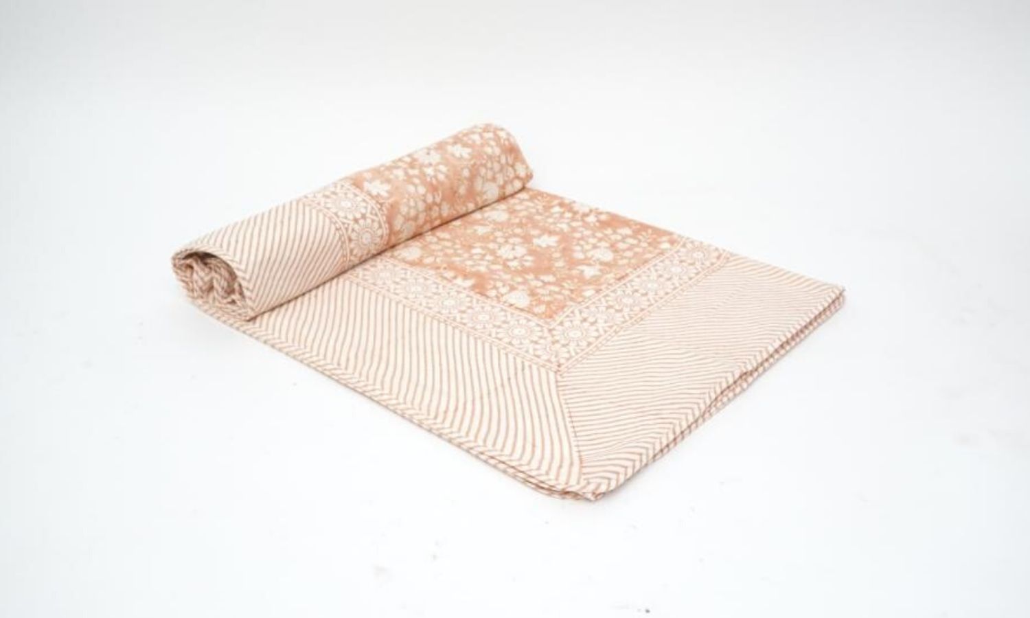 Hand block printed organic cotton dohar (lightweight cotton quilt) | Myyra Jaipur