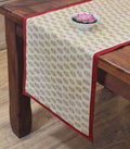 Hand block printed organic cotton table runner | Myyra Jaipur