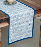 Hand block printed organic cotton table runner | Myyra Jaipur