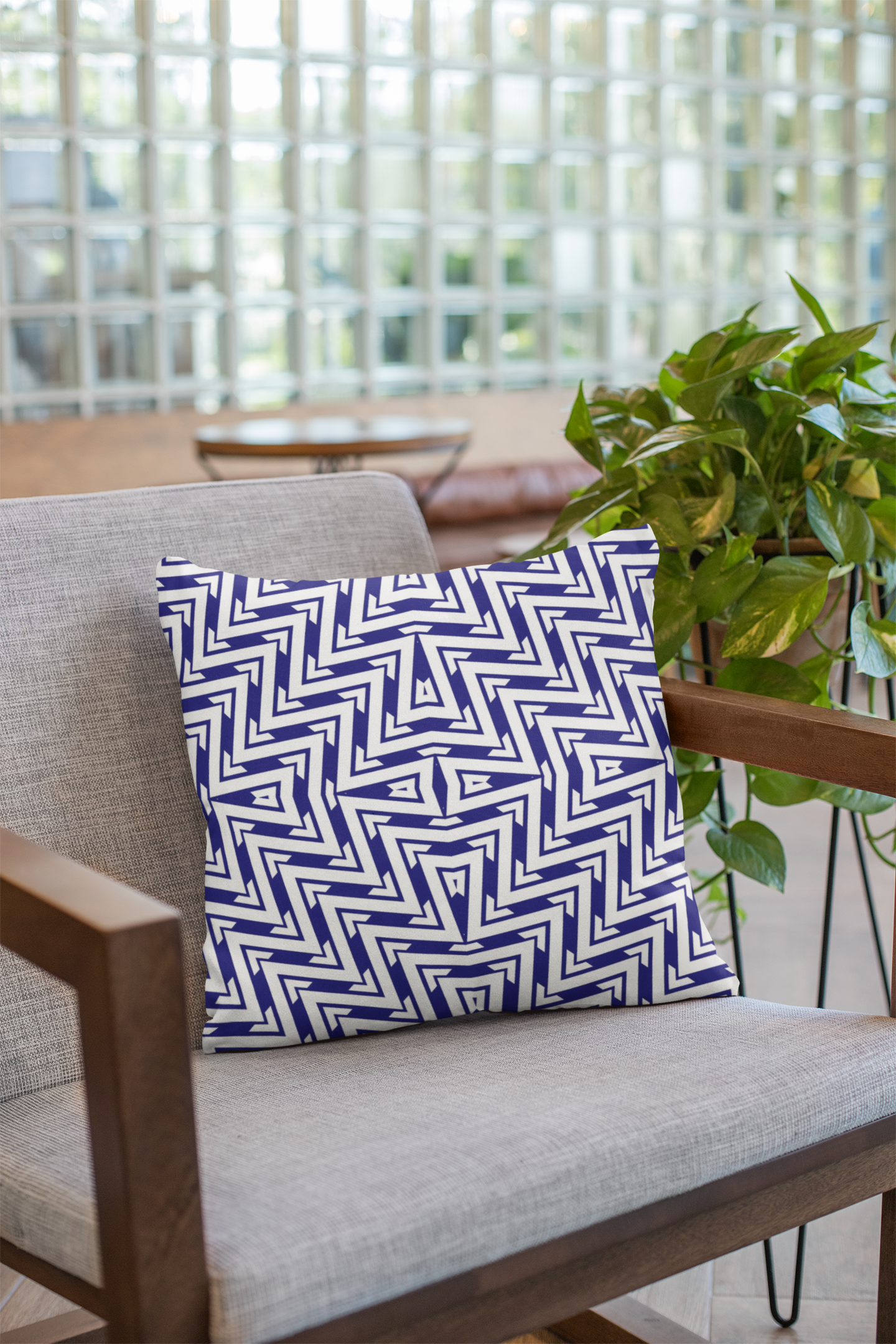 Close-up of digital print on cushion cover #33 | Myyra Jaipur