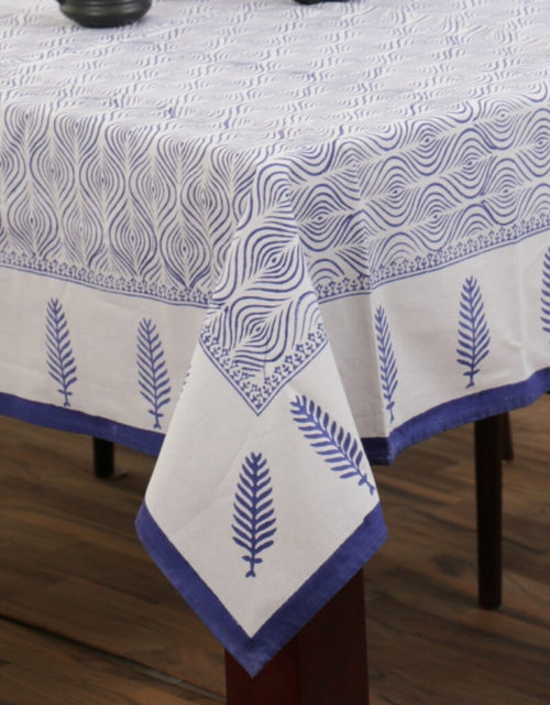 Hand block printed organic cotton table cover | Myyra Jaipur