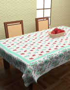 Hand block printed organic cotton table cover | Myyra Jaipur
