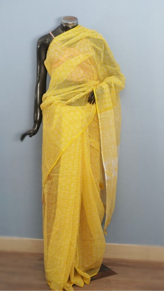 Saree Hand Block Printed Cotton