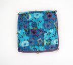 Close-up of hand block print on organic cotton floor cushion | Myyra Jaipur