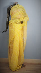 Saree Hand Block Printed Cotton