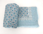 Hand block printed organic cotton quilt from Jaipur | Myyra