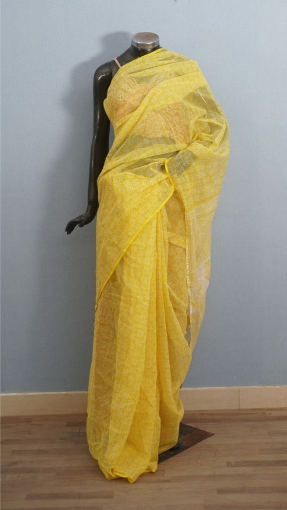 Saree Hand Block Printed Cotton
