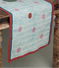 Hand block printed organic cotton table runner | Myyra Jaipur