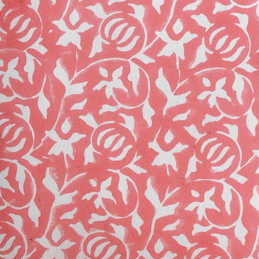 Hand block printed organic cotton fabric yardage from Myyra Jaipur