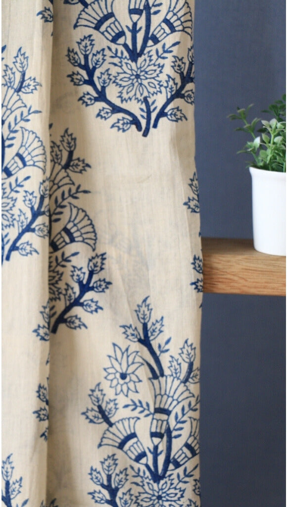 Scarf Hand Block Printed Cotton - MYYRA