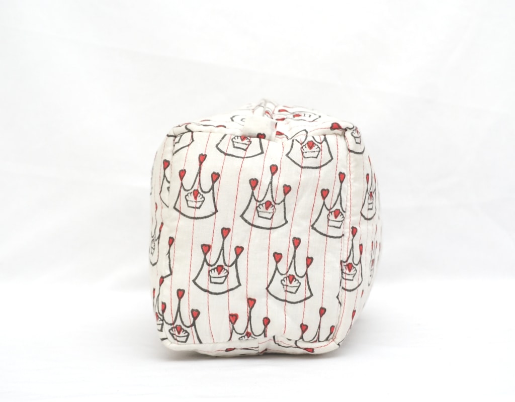 Pouch Hand Block Printed Cotton 01