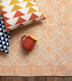 Rugs Hand Block Printed Cotton - MYYRA