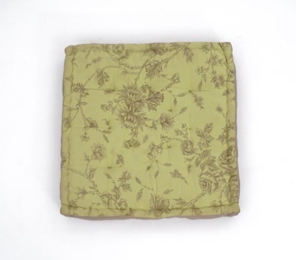 Floor cushion styled view from Myyra Jaipur